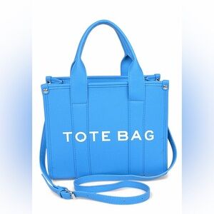 Large Vegan Leather Tote Bag with Strap
